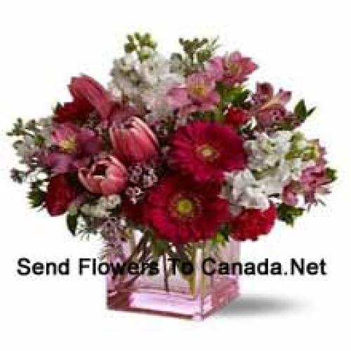 Beautiful Assorted Flowers in Vase