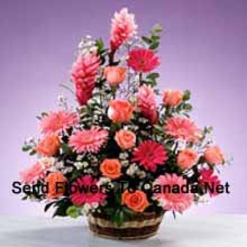 Assorted Stems Flower Basket