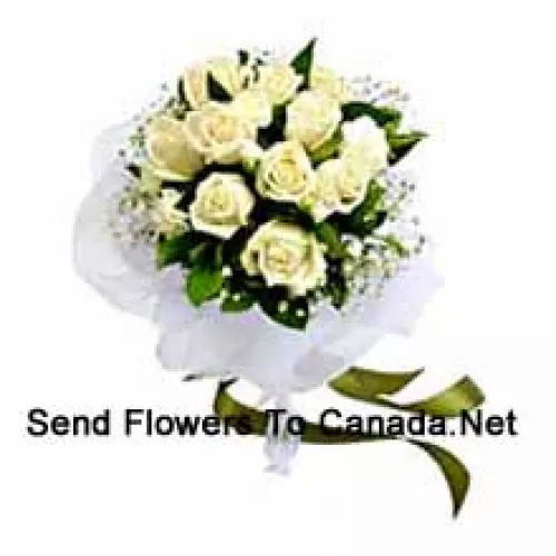 Bunch Of 11 White Roses